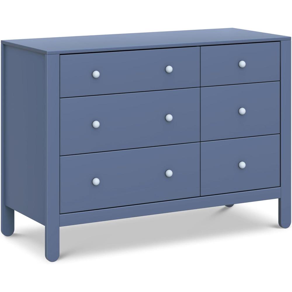 imageCarters by Davinci Marisol 6Drawer Dresser in TaupeWashed Natural GREENGUARD Gold CertifiedCove Blue and Powder Blue