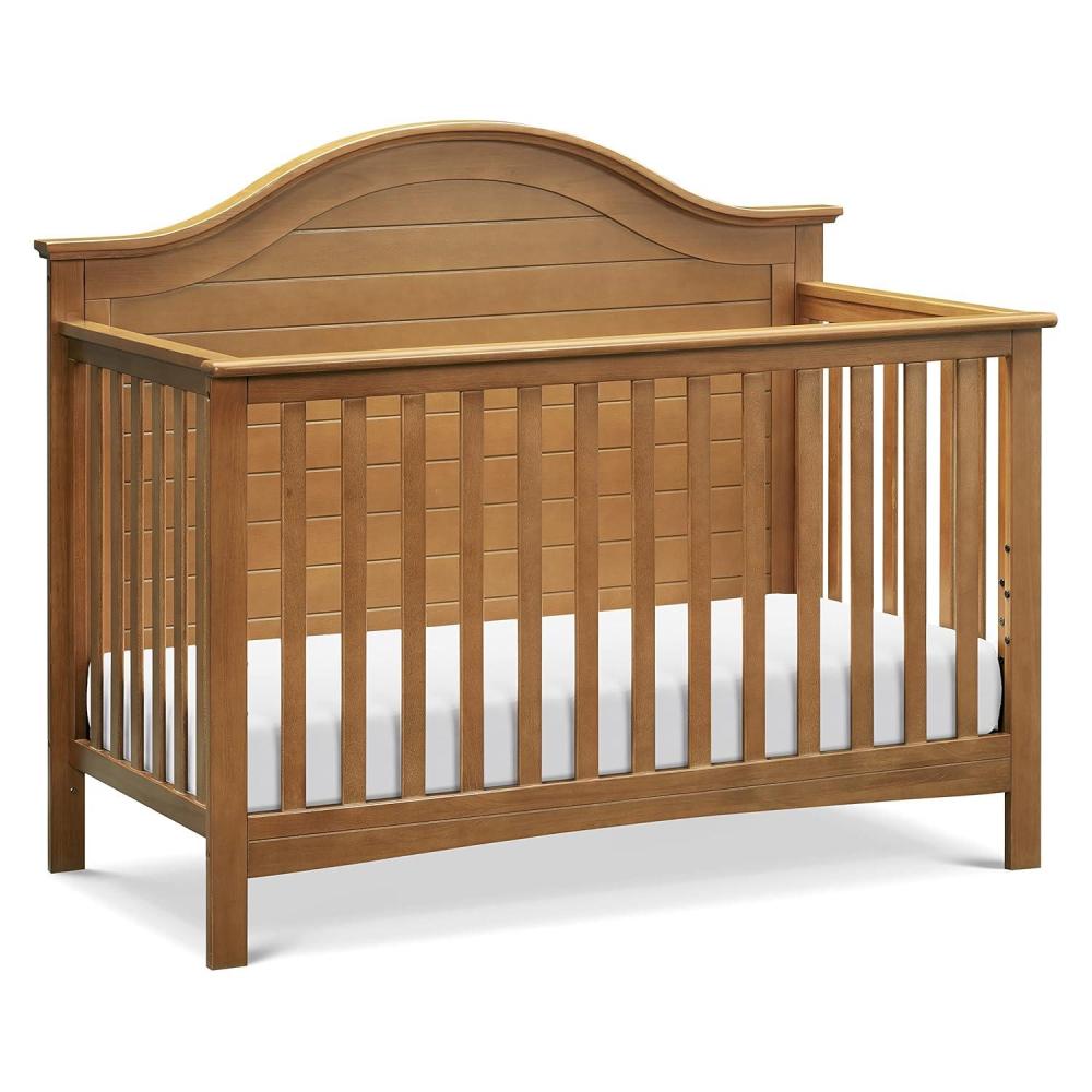imageCarters by Davinci Nolan 4in1 Baby Crib  Convertible to Toddler Bed Daybed FullSize Bed  GREENGUARD Gold Certified  4 Adjustable Mattress Heights  Conversion Kit Sold Separately Light SageChestnut