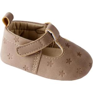 Carter’s Baby & Infant Mary Jane Flats for Girls(Brown Stars)