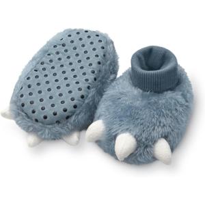 Carter’s Baby & Toddler Claw Slipper – Cozy Anti-Slip Bootie for Babies(Blue)