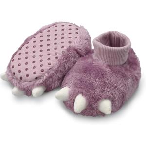Carter’s Baby & Toddler Claw Slipper – Cozy Anti-Slip Bootie for Babies(Lilac)