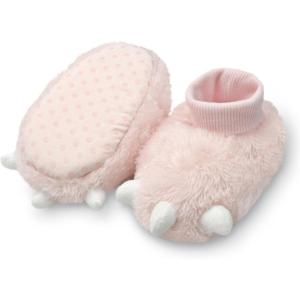 Carter’s Baby & Toddler Claw Slipper – Cozy Anti-Slip Bootie for Babies(Pink)