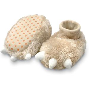 Carter’s Baby & Toddler Claw Slipper – Cozy Anti-Slip Bootie for Babies(Sand)