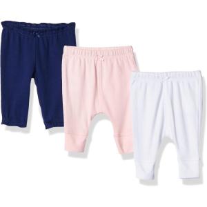Carter’s Baby-Girls 3-Pack Pantspants(Pink/Navy)