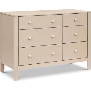 Carter’s by Davinci Marisol 6-Drawer Dresser in Taupe/Washed Natural, GREENGUARD Gold Certified(Taupe and Washed Natural)
