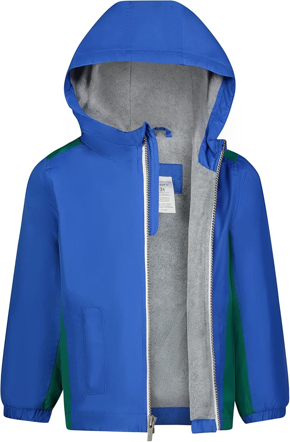 imageCarters Boys Toddler Fleece Lined Midweight JacketBlue and Green