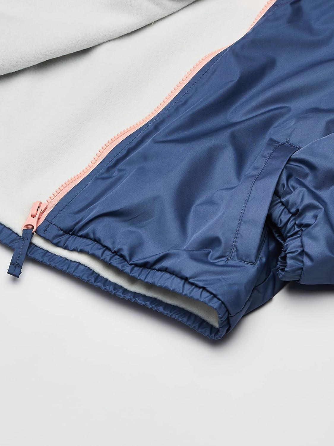 imageOSHKOSH BGOSH girls Midweight Hooded Fashion Jacket Coat With Fleece LiningBlue Pink Metallic