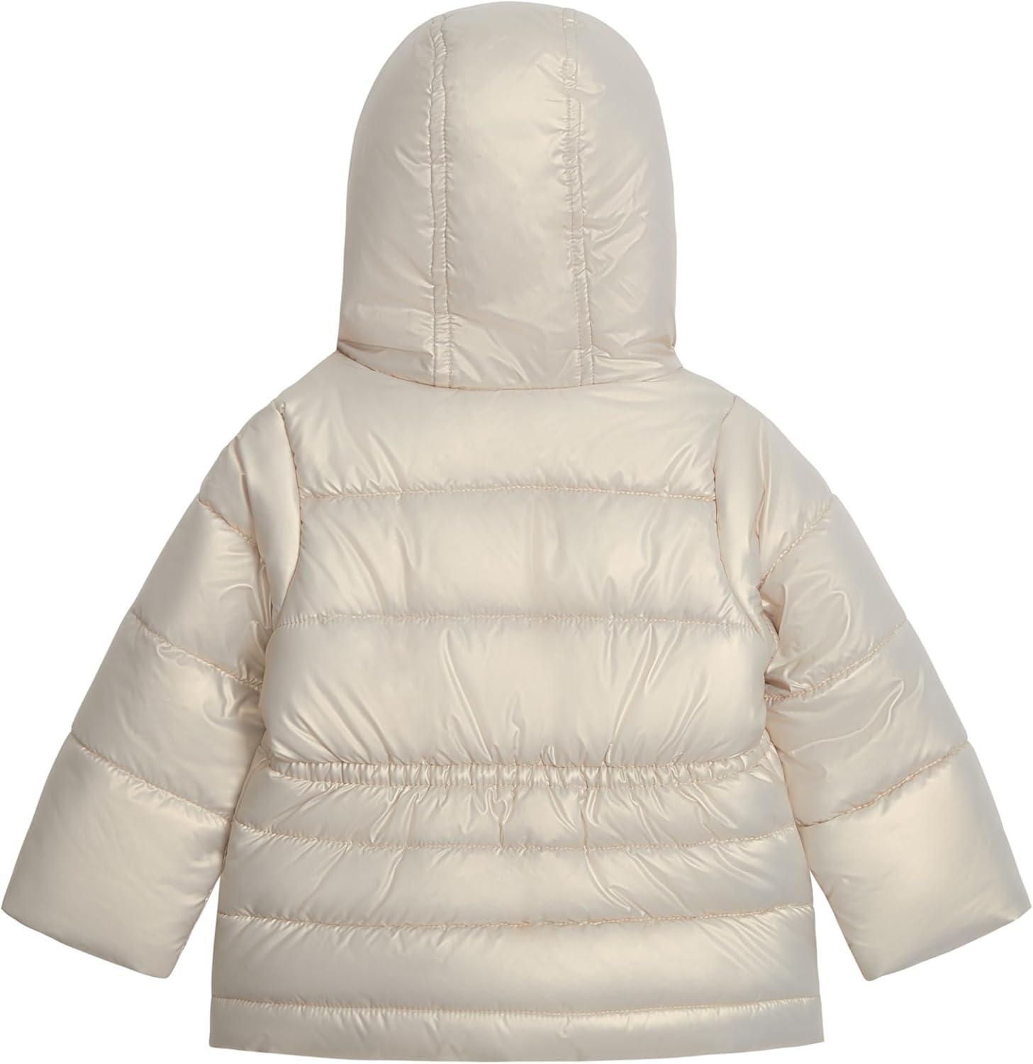 imageOSHKOSH BGOSH girls Warm Winter Parka Coat With Faux Fur Sherpalined HoodKhaki