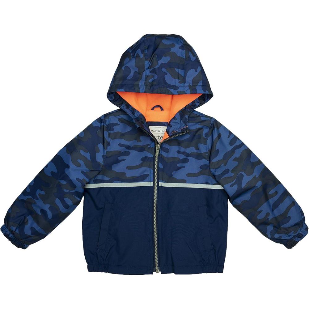 imageCarters Boys Toddler Fleece Lined Midweight JacketNavy Camo Print