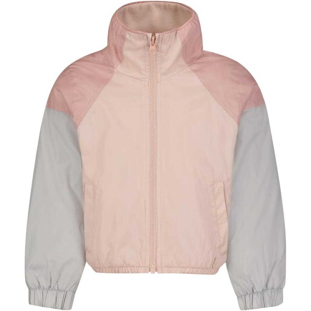 imageOSHKOSH BGOSH girls Fleece Lined Sporty Windbreaker JacketLight Pink