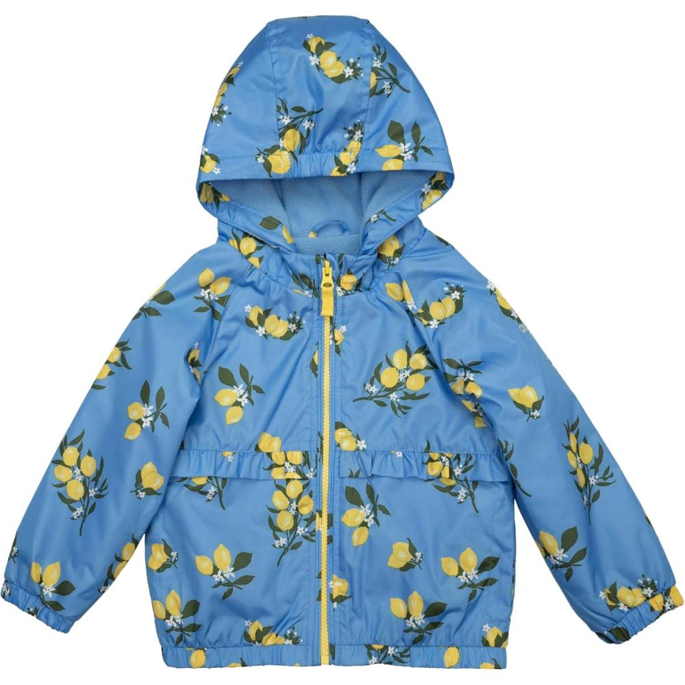 imageOSHKOSH BGOSH girls Midweight Fleece Lined Windbreaker JacketPeriwinkle