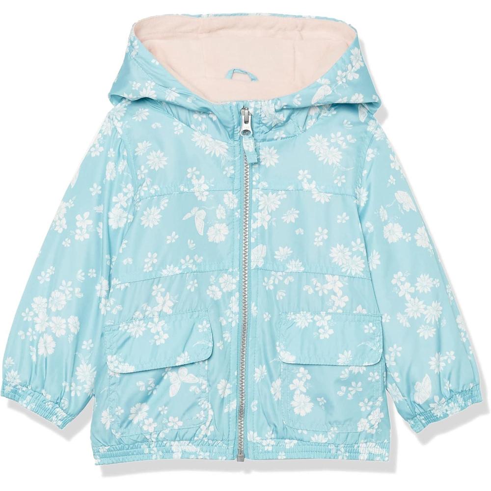 imageOSHKOSH BGOSH girls Midweight Hooded Fashion Jacket Coat With Fleece LiningSeafoam