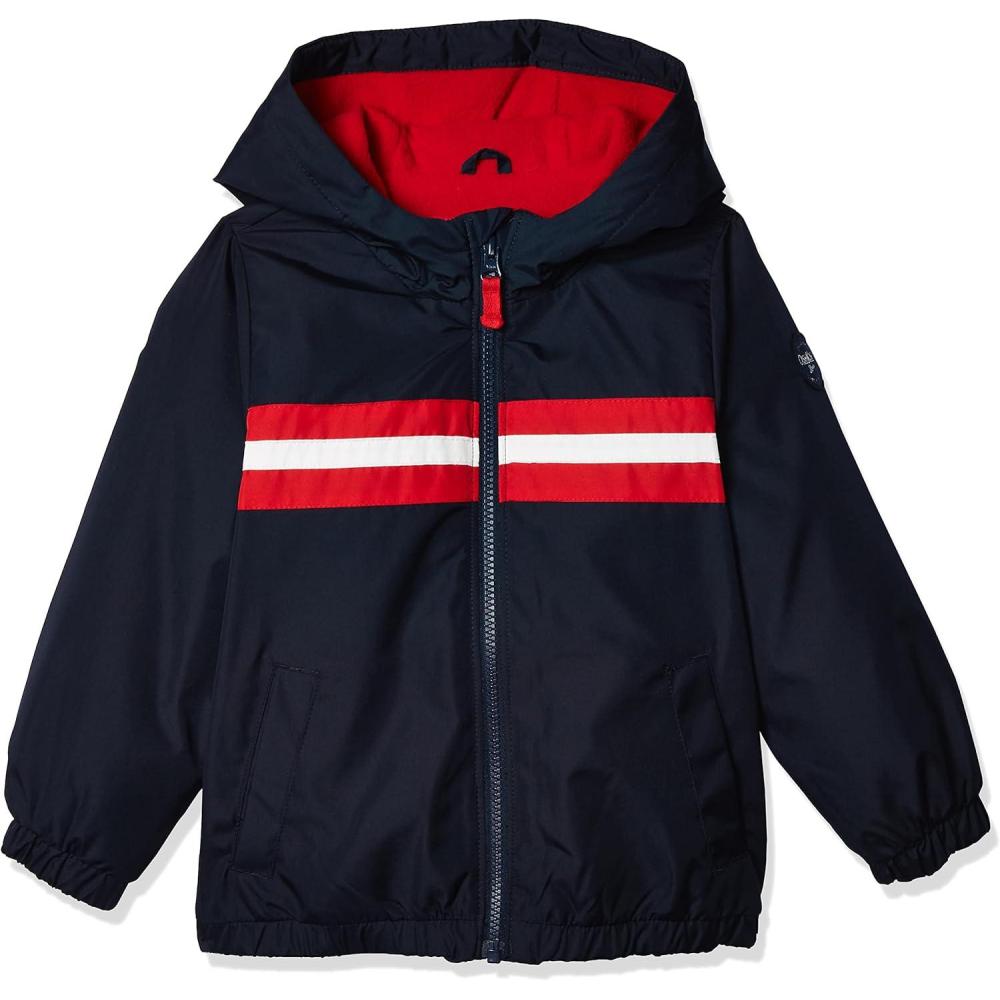 imageOsh Kosh boys Midweight Fleece Lined Windbreaker JacketDeep Navy Bandana Red