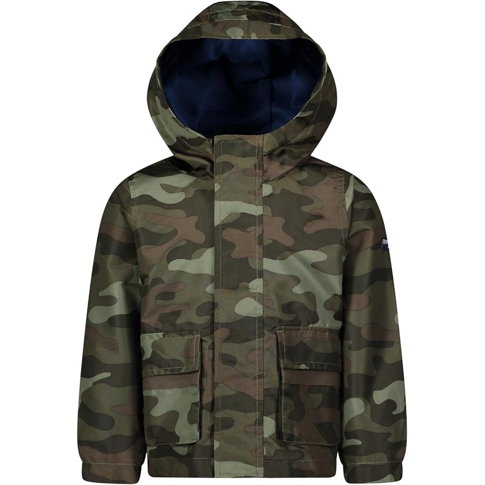 imageOsh Kosh boys Midweight Fleece Lined Windbreaker JacketGreen Camo