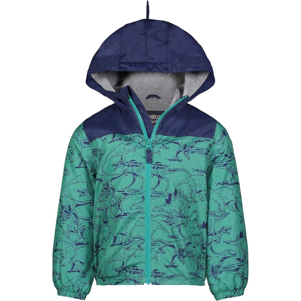imageOsh Kosh boys Midweight Fleece Lined Windbreaker JacketTransitional JacketBlueGreen Moonshadow