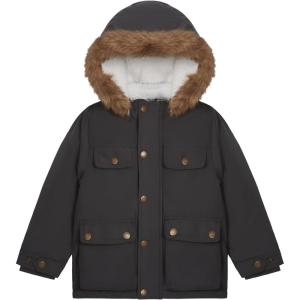 Carter’s Boys Warm Winter Parka Hooded Jacket(Dark Grey)