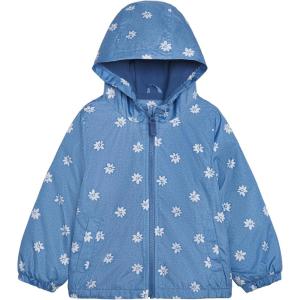 Carter’s Girls’ Fleece-Lined Midweight Hooded Jacket Baby Toddler and Kids(Chambray)