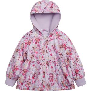 OSHKOSH B’GOSH baby-girls Midweight Water-resistant Hooded Peplum Jacket(Ditsy Floral)