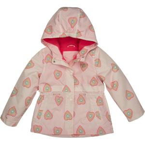 OSHKOSH B’GOSH girls Midweight Fleece Lined Windbreaker Jacket(Heart Print)