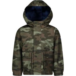 Osh Kosh boys Midweight Fleece Lined Windbreaker Jacket(Green Camo)