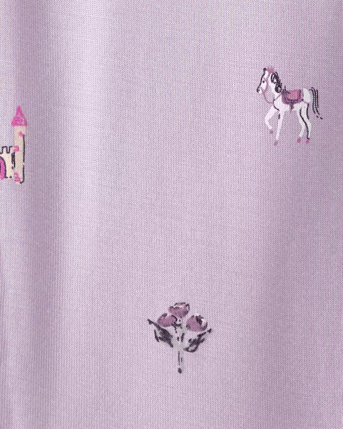 imageCarters babygirls Purelysoft Sleep and Play PajamasFairytale Print