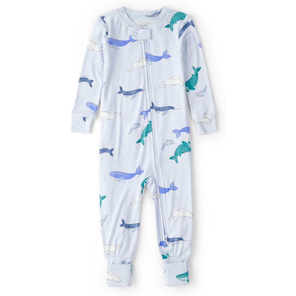 imageCarters babyboys Purelysoft 1piece PajamasBlue Whale