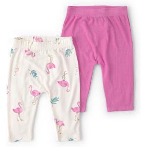 Carter’s Baby-Girls Purelysoft 2-Pack Pant(Pink Flamingo)