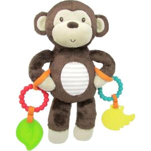Carter’s Plush Monkey Stuffed Animal with Teether Rings, 11″