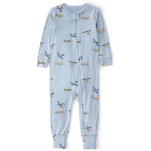 Carter’s baby-boys Purelysoft 1-piece Pajamas(Blue Vintage Plane)