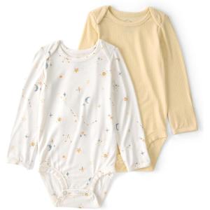 Carter’s baby-boys Purelysoft 2-pack Long Sleeve Bodysuit(Constellation Print)