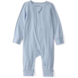 Carter’s baby-boys Purelysoft Sleep and Play Pajamas(Solid Light Blue)