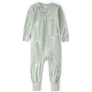 Carter’s baby-girls Purelysoft 1-piece Pajamas(Green Easter Bunny)