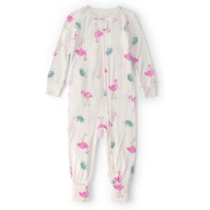 Carter’s baby-girls Purelysoft 1-piece Pajamas(White Flamingo)