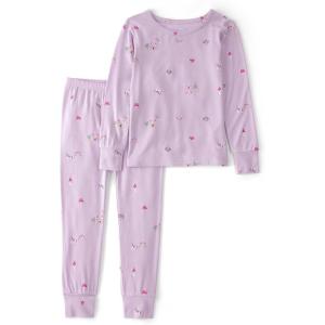Carter’s unisex-child Purelysoft Long-sleeve 2-piece Pajamas(Purple Fairytale)