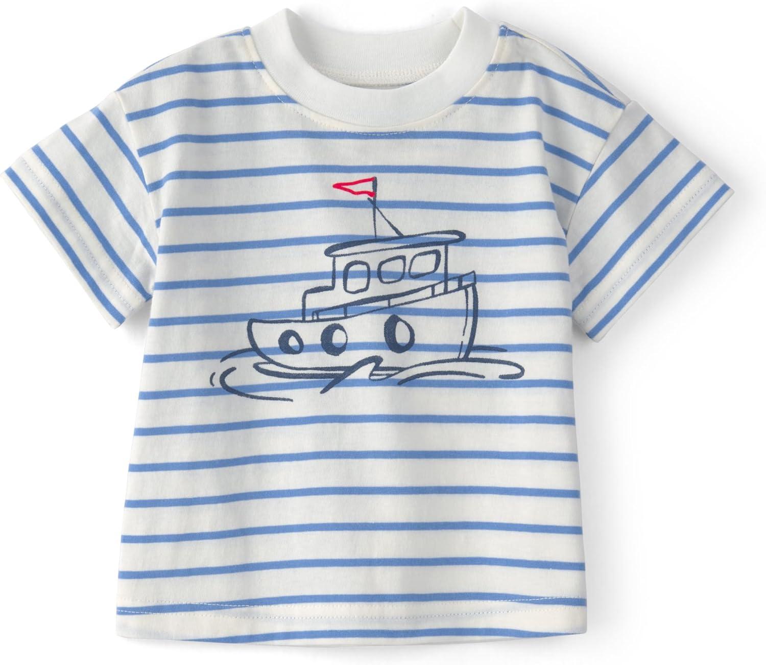 imageCarters boys 3piece Short SetBlue Mariner