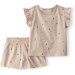 Carter’s baby-girls 2-piece Set(Beige Heart)