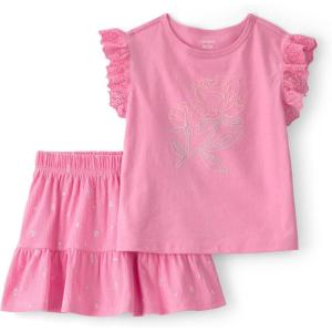 Carter’s baby-girls 2-piece Set(Pink Flower)