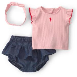 Carter’s baby-girls 3-piece Diaper Cover Set(Pink Chambray)