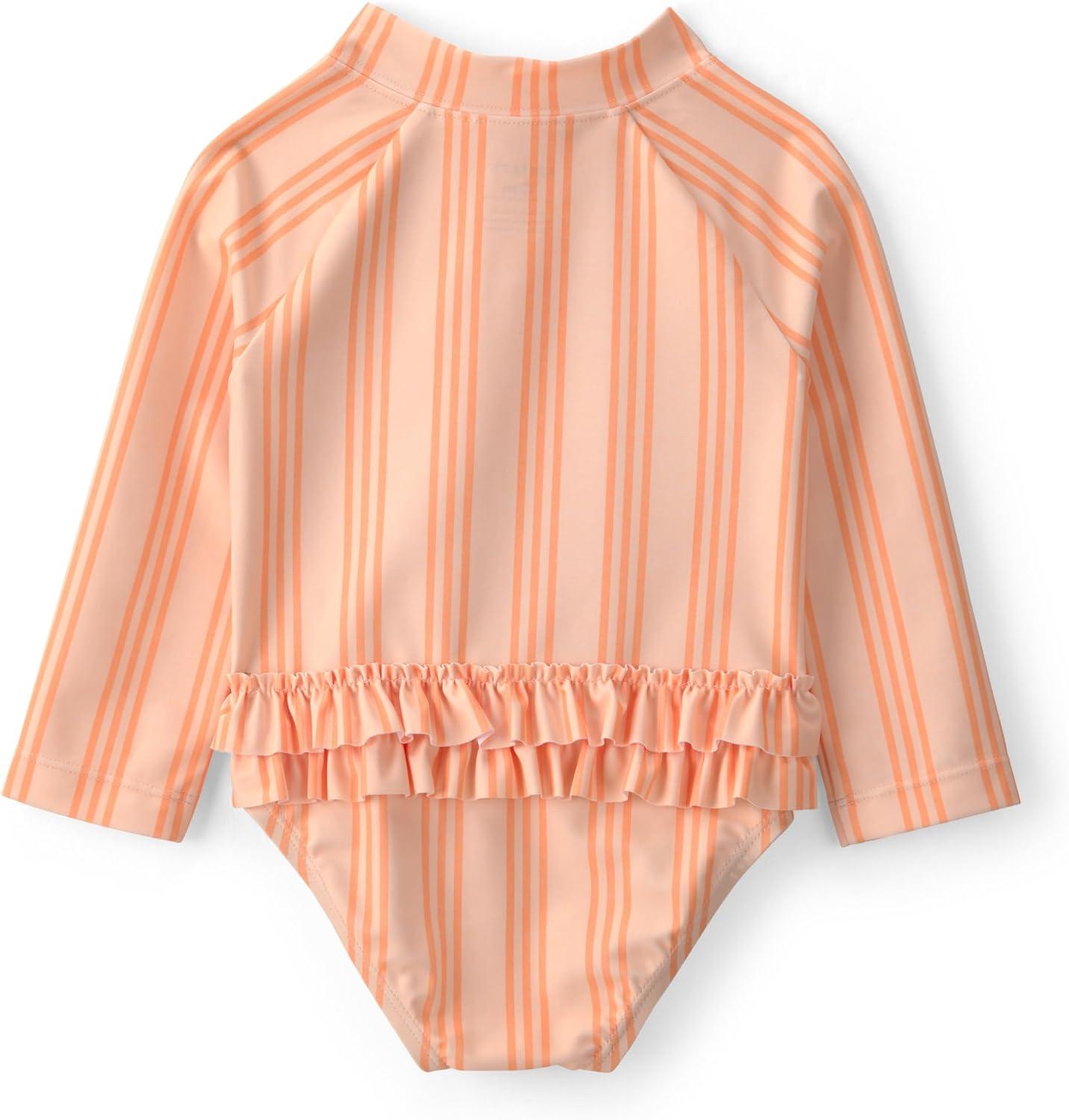 imageCarters BabyGirls 1Piece RashguardOrange Stripe
